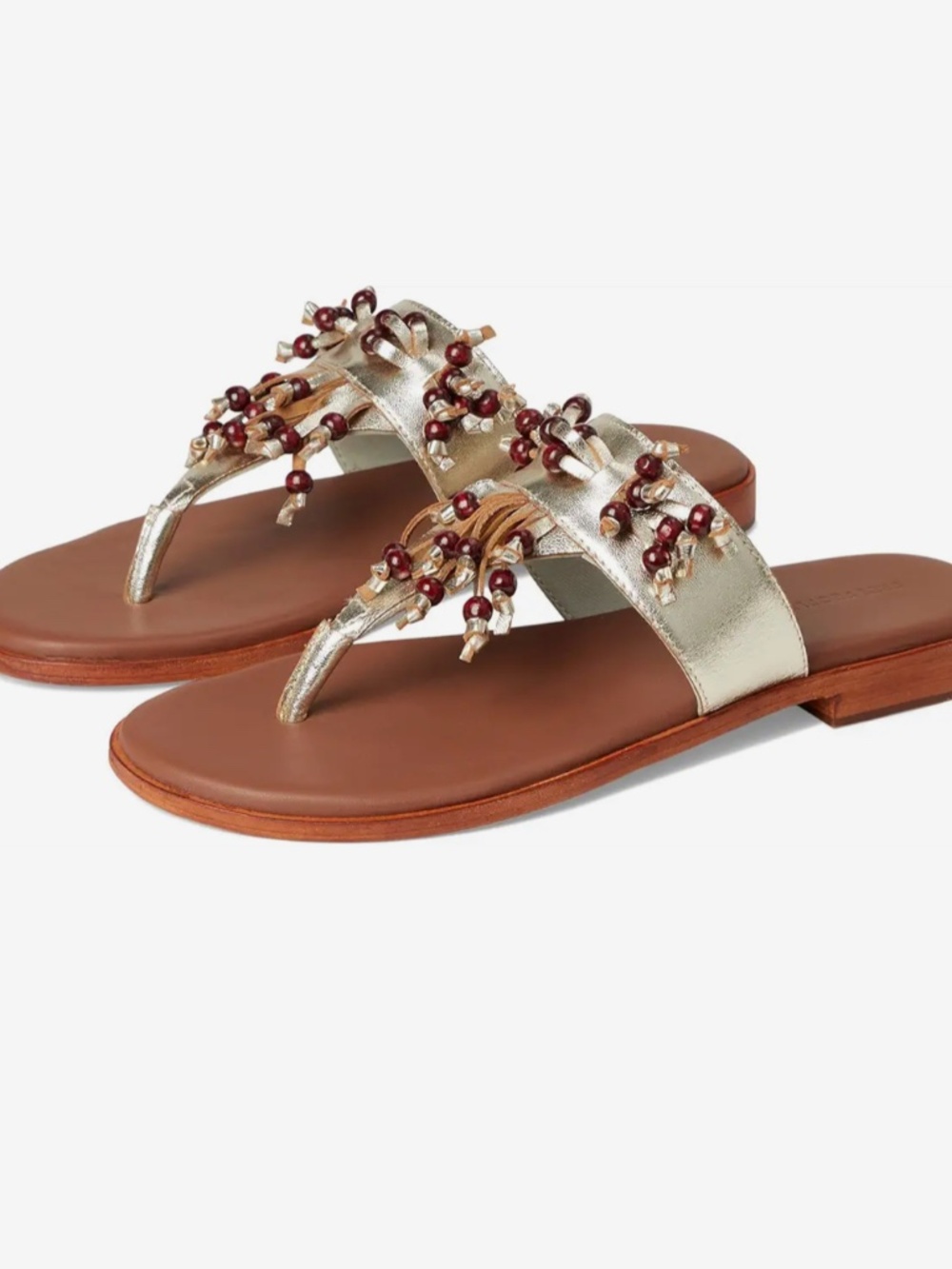 Free People Gold Metallic Sandals